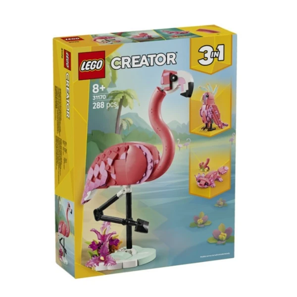 LEGO CREATOR 3 IN 1: Fauna Salvaje Flamenco Rosa