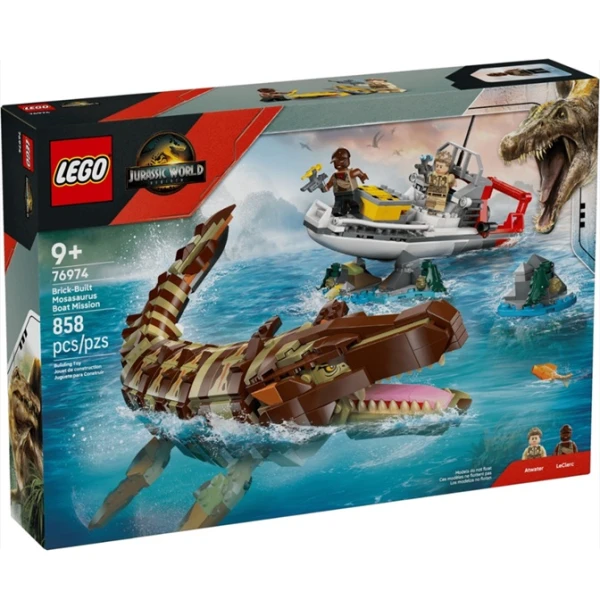 LEGO JURASSIC WORLD: Misión Naval: Mosasaurus Construible