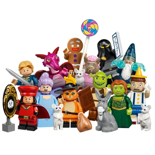 LEGO MINIFIGURAS: Serie Shrek Colección Completa de las 12 Minifiguras que forman la Serie Set 71053